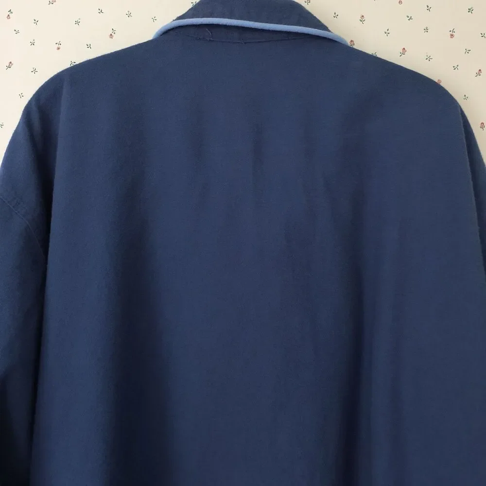 Vermont Country Store Pajama Set Mens 3X Blue Portuguese Cotton Flannel Cozy PJs - Picture 11 of 16